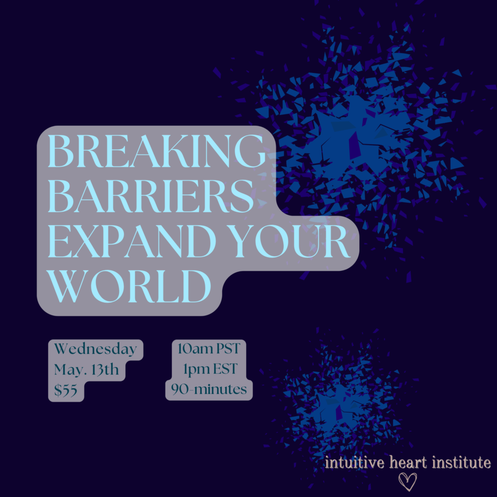 Breaking the Barriers - Expand Your World --Wednesday, May 13